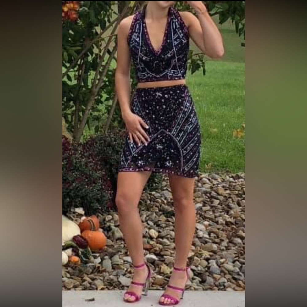 Sherrie Hill 2PC beaded Homecoming Dress